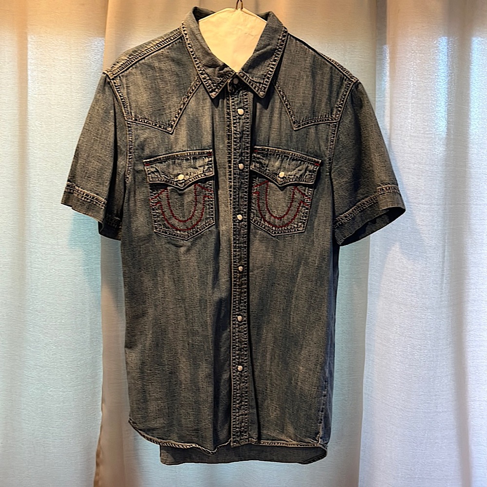 True Religion men’s denim shirt